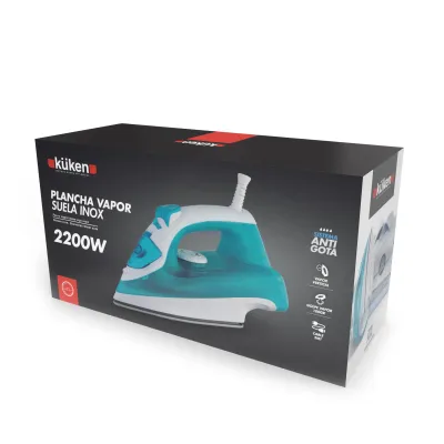 PLANCHA VAPOR 34438/2200W SUELA INOX KUKEN