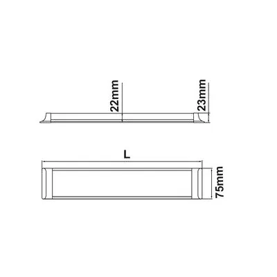 PANTALLA LED 48W  SUPERFICIE 8100348CCT PERFIL BAJO DH