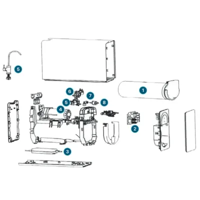 OSMOSIS INVERSA FLUJO DIRECTO ECO 6000 MIDEA