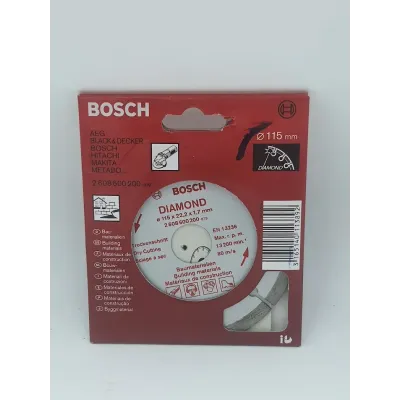 DISCO DIAMANTE 115 x 22,2 mm  CONSTRUCCIÓN  BOSCH para ladrillos . hormigón