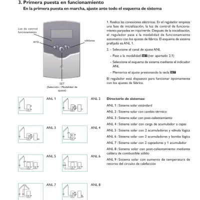 REGULADOR 2 SIST.BAS+ 3 SOND.PT1000 DELTASOL RESOL