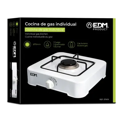 COCINA GAS 1 FUEGO 07419 BLANCA EDM