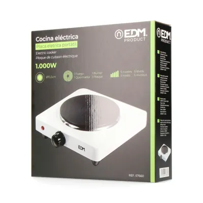 COCINA ELECTRICA 1 FUEGO 07660/1000W EDM