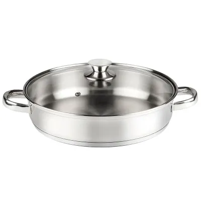 TARTERA 200-32CM INOX 18/10 C/TAPA CRISTAL VIER