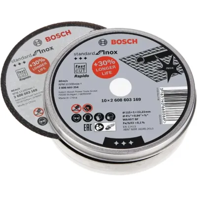 DISCO AC/INOX 115X1MM X10UN.BOSCH LATA