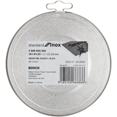 DISCO AC/INOX 115X1MM X10UN.BOSCH LATA