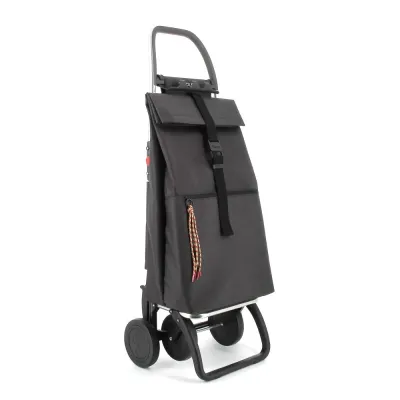 CARRO COMPRA BIG TWEED 4 RUEDAS PLEGABLE NEGRO ROLSER