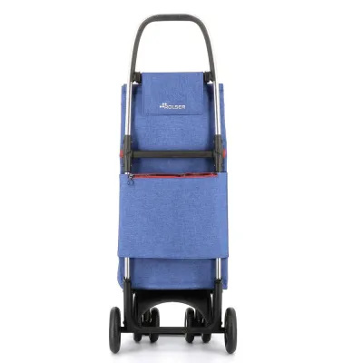 CARRO COMPRA WALLABY TWEED 4 RUEDAS 2 GIRATORIAS  AZUL ROLSER