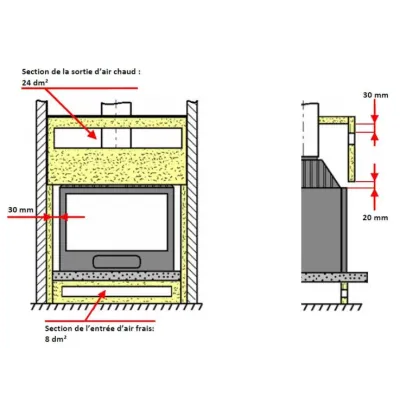 CHIMENEA INSERT 700 DOBLE CARA P927844 INVICTA