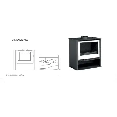 ESTUFA DE LEÑA S/PIES ATHIRA SAPHIRE 700 SALGUEDA