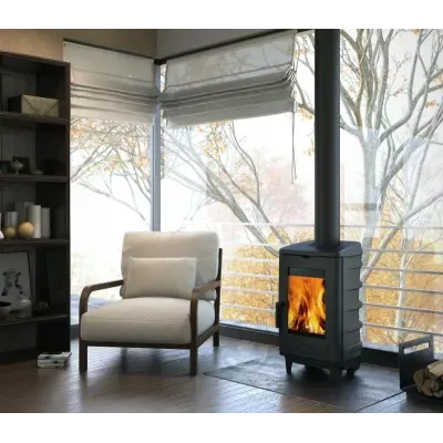 ESTUFA LEÑA BRUT PATAS LARGA 6.5KW DOVRE