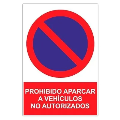 SEÑAL RD40038/210X300MM PROHIBIDO APARCAR VEHICULOS