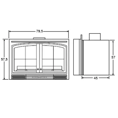 INSERT 800 GRAN VISIÓN 2 PUERTAS SALGUEDA