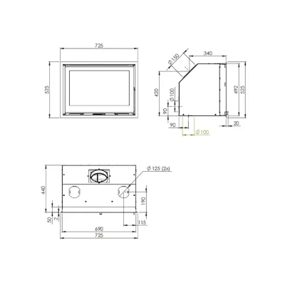 INSERTABLE VISTA 702I 10 KW HIERRO FUNDIDO DOVRE