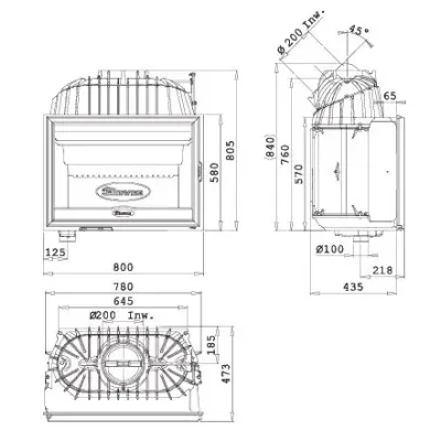 INSERTABLE HOGAR 2180CBC 15 KW DOVRE