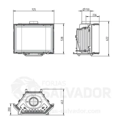 INSERTABLE PHOENIX III 9 KW DOVRE