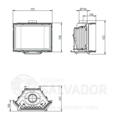 INSERTABLE PHOENIX IV 9 KW DOVRE