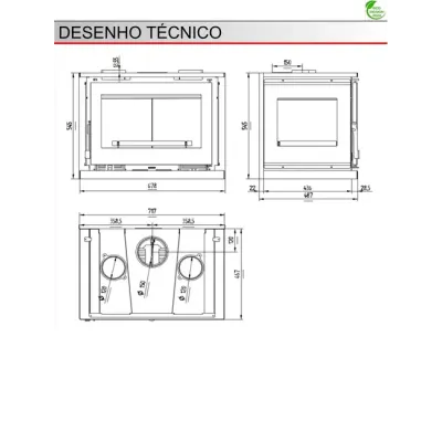 INSERTABLE MODERNA 2320I 8 KW DOVRE