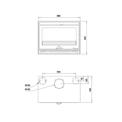 INSERTABLE ROBUSTA 2220I 8 KW DOVRE