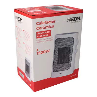 CALEFACTOR VERTICAL 07185/1000-1500W GRIS EDM