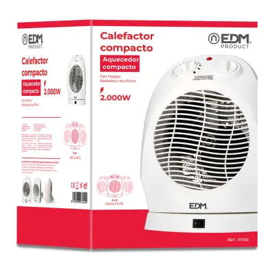 CALEFACTOR SUELO OSCILANTE 7202/1000-2000W EDM