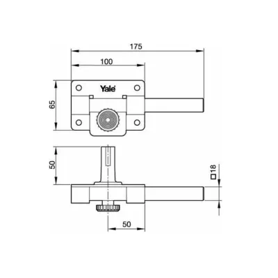 CERROJO 5-HP CILINDRO PERA MARRON AZBE