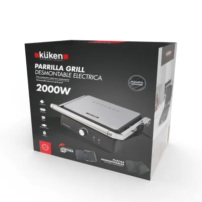 PARRILLA GRILL DESMONTABLE 36051/2000W KUKEN