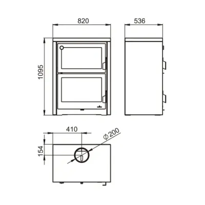 HORNO VULCANO METALICO C/DOBLE CÁMARA BRONPI