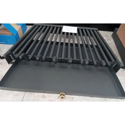 PARRILLA CHIMENEA 308B/68X48CM CONICA C/ CENICERO BRONPI