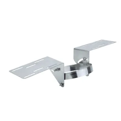 SOPORTE A TECHO REGULABLE DOBLE PARED 200MM INOX AISI 304 ROS SOPORTE A TECHO REGULABLE DOBLE PARED 200MM INOX AISI 304 ROS