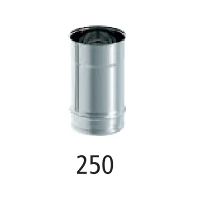 TUBO CHIMENEA SIMPLE PARED 250MM X 0,25M INOX AISI 316 ROS TUBO CHIMENEA SIMPLE PARED 250MM X 0,25M INOX AISI 316 ROS