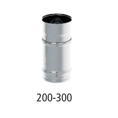 TUBO EXTENSIBLE SIMPLE PARED 180MM X 200-300MM INOX AISI 304 ROS TUBO EXTENSIBLE SIMPLE PARED 180MM X 200-300MM INOX AISI 304 ROS