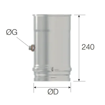 MODULO ANALIZADOR GAS SIMPLE PARED 80MM INOX AISI 304 ROS MODULO ANALIZADOR GAS SIMPLE PARED 80MM INOX AISI 304 ROS