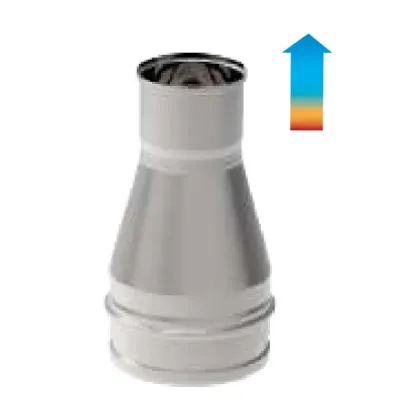 REDUCCION SIMPLE PARED 250-200MM INOX AISI 304 ROS 