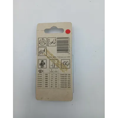 FRESA RANURAR HM V6/D12/L20MM 1608857865 BOSCH