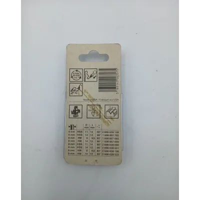 FRESA RANURA ROTULAR HM V6/D6/L9.5MM 82º 1608857665 BOSCH