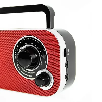 RADIO AM/FM CR 1140/21X5,6X12CM ROJA CAMRY