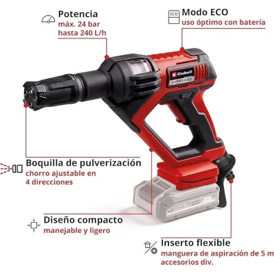 LIMPIADOR PRESION BATERIA HYPRESSO 18/24-1 4140135 EINHELL LIMPIADOR PRESION BATERIA HYPRESSO 18/24-1 4140135 EINHELL