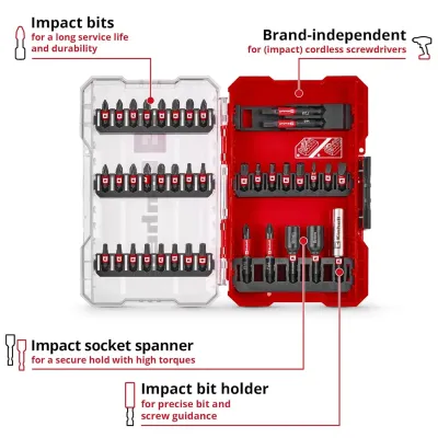 Juego de 39 puntas y vasos de impacto surtidos 49109210 EINHELL