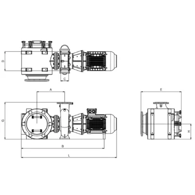 BOMBA PISCINA FDN-135HV DN300/DN150 30HP HIERRO PSH