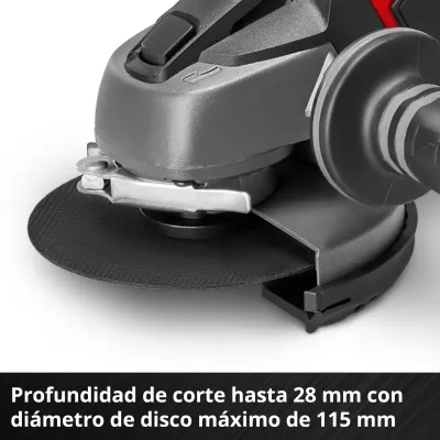 AMOLADORA A BATERÍA TE-AG 18/115 Li SOLO 4431120 EINHELL