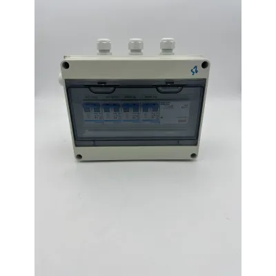 CAJA MODULAR CONEX.PV 2 STRINGS FUSIBLE 15A+PROTECTOR SOBRETENSION CAJA MODULAR CONEX.PV 2 STRINGS FUSIBLE 15A+PROTECTOR SOBRETENSION