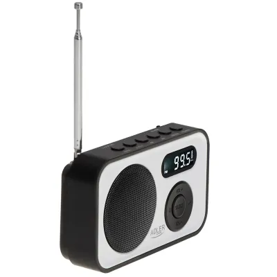 RADIO DIGITAL PLL AM/FM AD 1906 BLANCO NEGRO ADLER