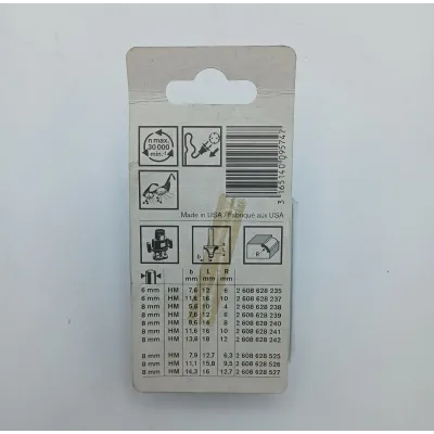 FRESA PARA PERFILAR HM V6/D6/L12MM 2608628235 BOSCH