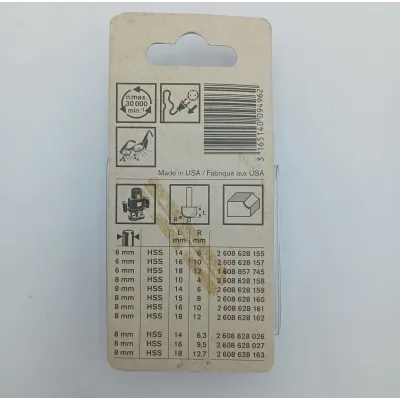 FRESA PARA MEDIA CAÑA HSS V6/D10/L16MM 26086282157 BOSCH