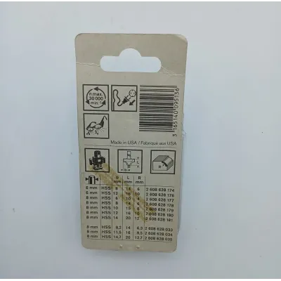 FRESA PARA PERFILAR HSS V6/D6/L14MM 2608628174 BOSCH