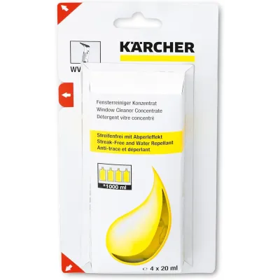 SET DE 4 LIMPIAVENTANAS CONCENTRADO 4X20ML KARCHER