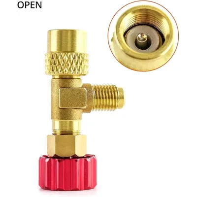 VALVULA CARGA P/GASES REFRIGERANTES S/PERDIDA H1/2" ACME IZQ-M5/16"