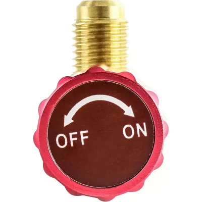 VALVULA CARGA P/GASES REFRIGERANTES S/PERDIDA H1/2" ACME IZQ-M5/16"