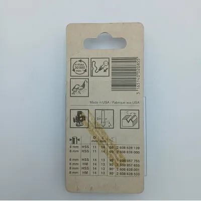 FRESA RANURA V HSS 8X14MM BOSCH